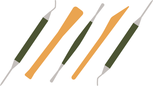 Kerja logo web hrnčířské nástroje